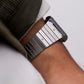 1995 Seiko 5 Automatic TV Straight Grain Gray Dial Men's Wrist-Watch