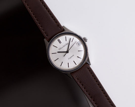 Serviced 1968 Citizen Date Flake Mechanical Silver-Sunburst Men's Wrist-Watch