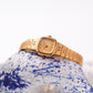 1992 Seiko Quartz Straight Grain Golden Dial Ladies' Wrist-Watch
