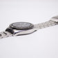 2008 Seiko Quartz Chronograph-Alarm Inky Black Dial Men's Wrist-Watch