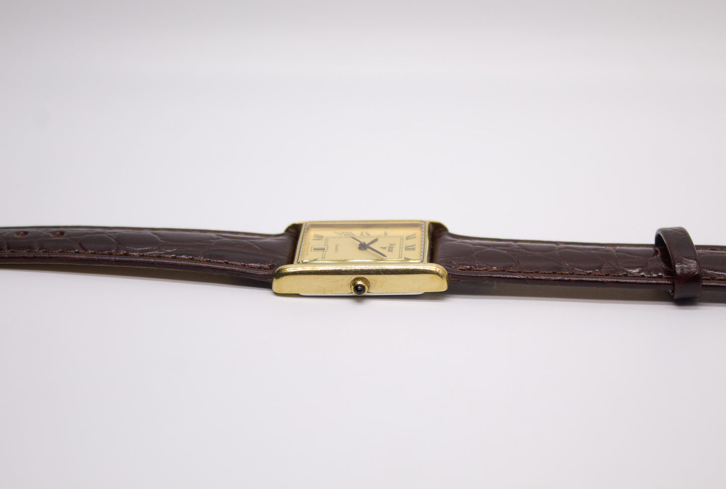1993  Pulsar Quartz 'Roman Baby Tank' Men's Wrist-Watch
