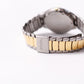 2001 Seiko SQ Quartz Pinstripe White Dial Two Tone Case Wrist-Watch