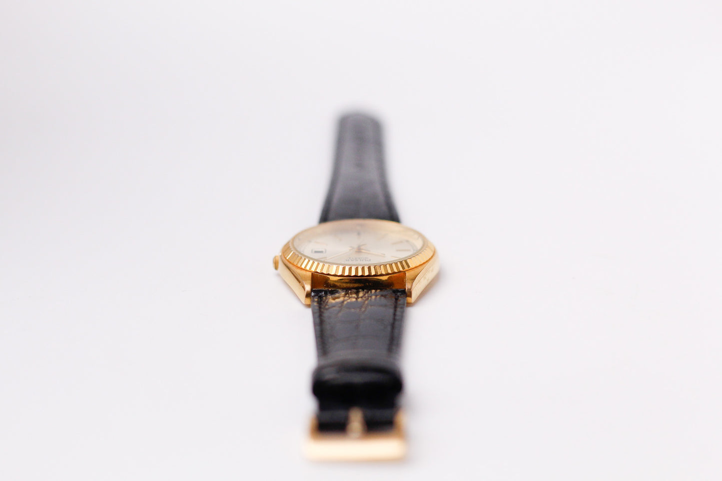 2004 Pulsar Quartz Golden Champagne Dial 'Presidential' Men's Wrist-Watch
