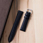 18mm Seiko Black Strap Steel Buckle