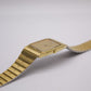 1986 Seiko Quartz 'Gem' Tank Light Golden Dial Men's Wrist-Watch