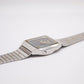 1995 Seiko 5 Automatic TV Straight Grain Gray Dial Men's Wrist-Watch