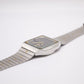 1995 Seiko 5 Automatic TV Straight Grain Gray Dial Men's Wrist-Watch