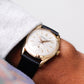 1970s Waltham Performance Mechanical Straight Grain Silver Dial Men's Wrist-Watch