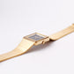 1996 Citizen Quartz Striped Charcoal Black Dial Tank Men's Wrist-Watch
