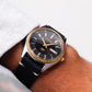 1989 Citizen Automatic Stark Black Dial Two Tone Case Men's Wrist-Watch