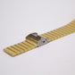[New Old Stock] 1986 Seiko SX Tank Straight Grain Golden Dial Men's Wrist-Watch Full-Set