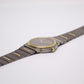 1984 Seiko Quartz Two Tone Deep Gray Dial Men's Wrist-Watch