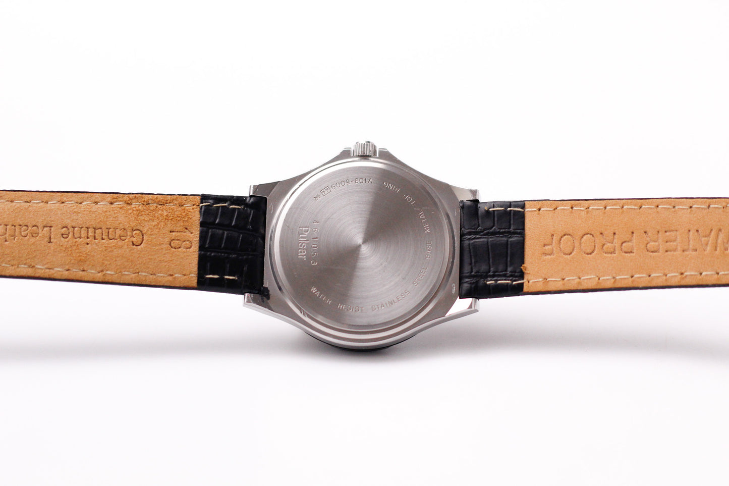 1984 Pulsar Solar-Quartz Deep Gray 'Graph' Dial Men's Wrist-Watch