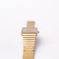 1985 Pulsar Quartz Straight Grain Golden Dial Men's Wrist-Watch