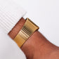 1996 Citizen Quartz Striped Charcoal Black Dial Tank Men's Wrist-Watch
