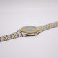 1998 Seiko Two Tone Quartz Sunburst Gray Dial Men's Wrist-Watch