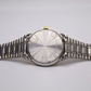 1998 Seiko Two Tone Quartz Sunburst Gray Dial Men's Wrist-Watch