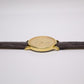 1995 Pulsar Quartz Straight Grain Golden Dial Men's Wrist-Watch W/Box