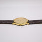 1995 Pulsar Quartz Straight Grain Golden Dial Men's Wrist-Watch W/Box
