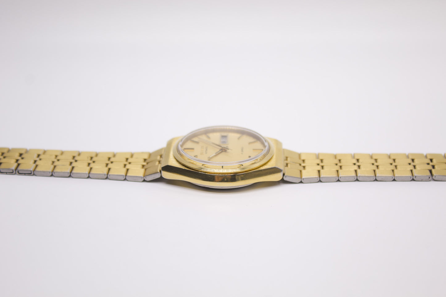 [Serviced] 1979 Seiko Automatic Golden Dial Men's Wrist-Watch