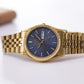 1994 Pulsar Quartz Blue Dial 'Baby Day-Date Men's Two Tone Wrist-Watch