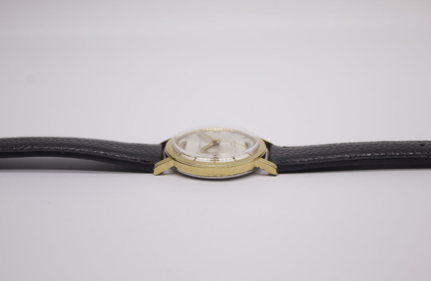 [Serviced] 1960s Caravelle Aged Silver Sunburst Dial Men's Wrist-Watch