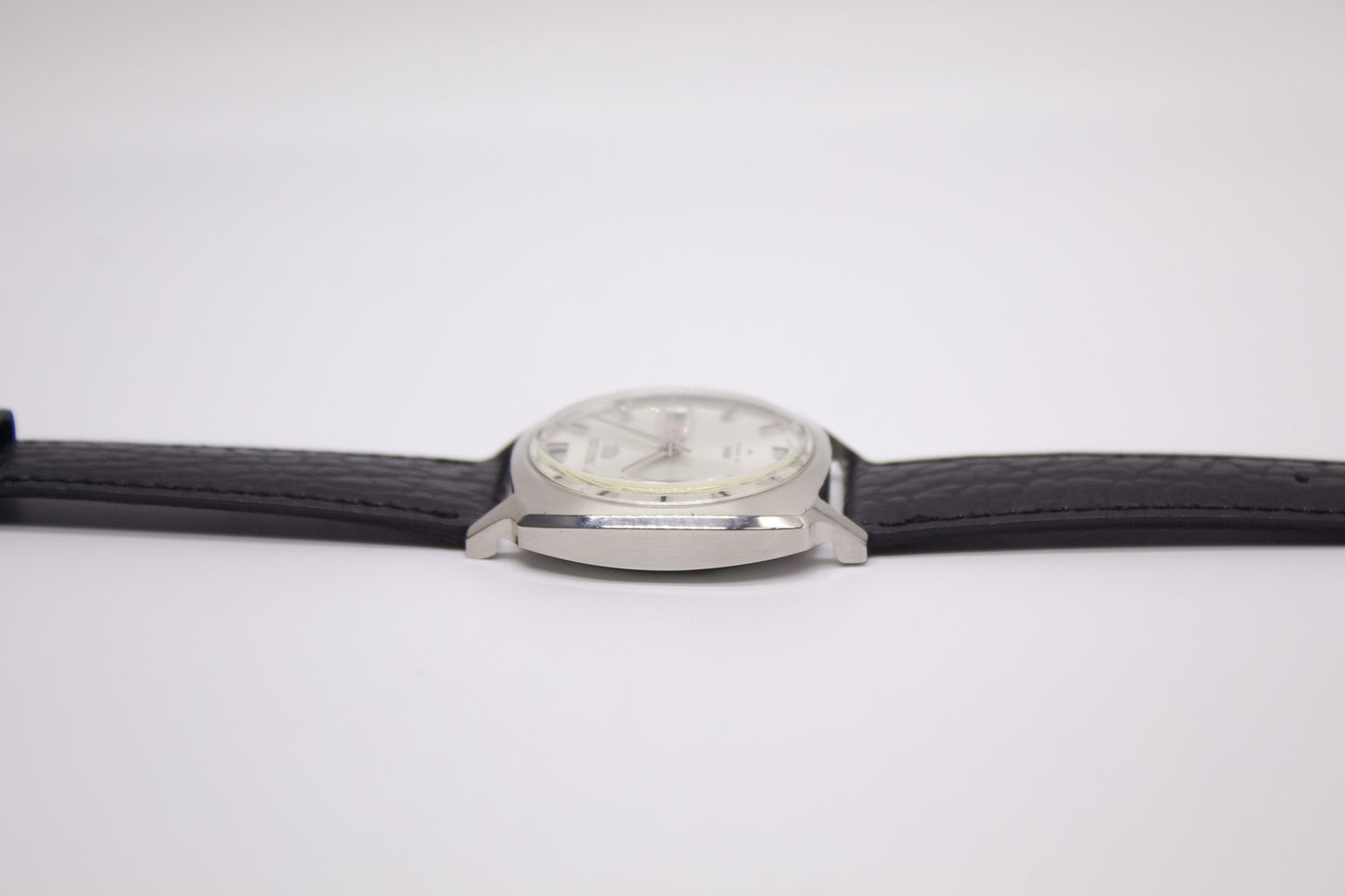 [Serviced] 1968 Seiko 5 Automatic Silver Sunburst Dial Men's Wrist-Watch