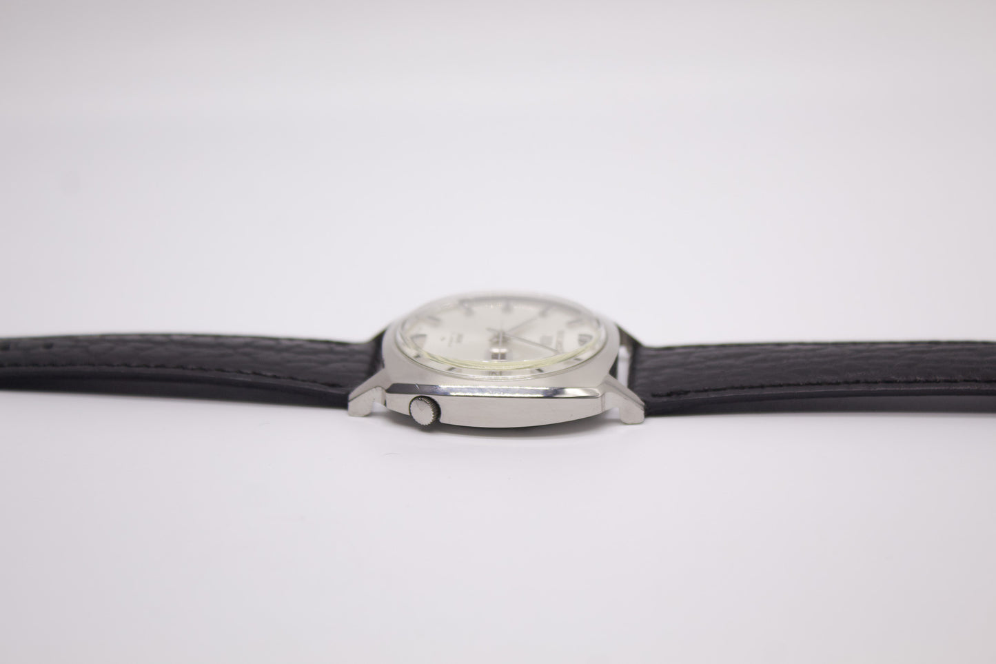 [Serviced] 1968 Seiko 5 Automatic Silver Sunburst Dial Men's Wrist-Watch