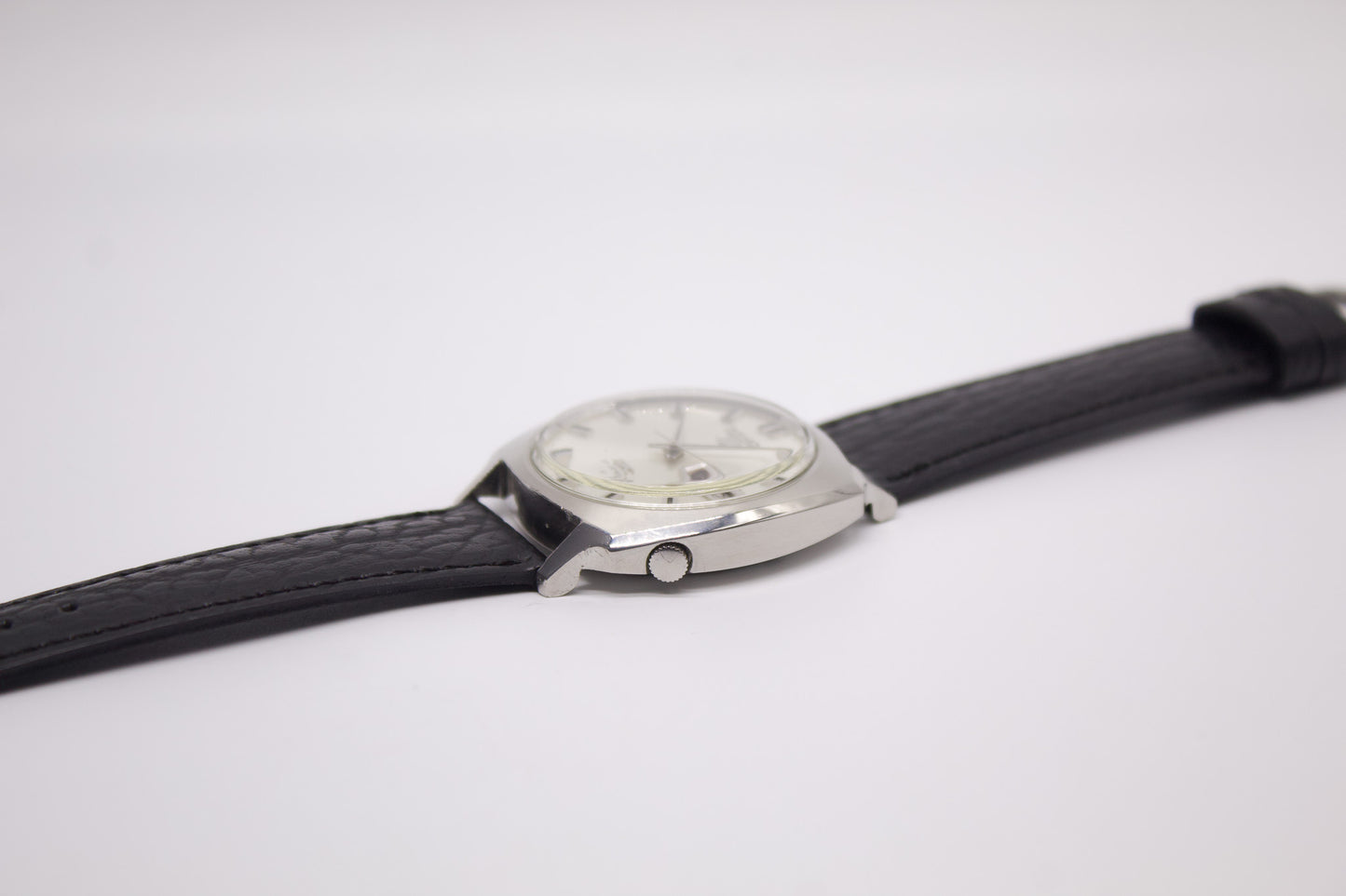 [Serviced] 1968 Seiko 5 Automatic Silver Sunburst Dial Men's Wrist-Watch