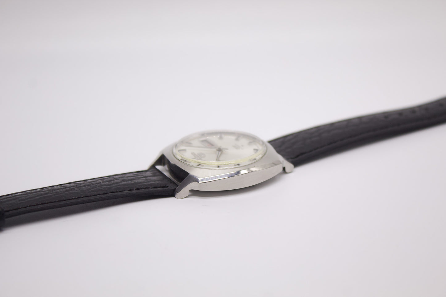 [Serviced] 1968 Seiko 5 Automatic Silver Sunburst Dial Men's Wrist-Watch