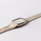 1988 Seiko Dolce Quartz Golden Snowflake Dial Tungsten Case Men's Wrist-Watch