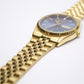 1994 Pulsar Quartz Blue Dial 'Baby Day-Date Men's Two Tone Wrist-Watch