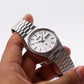 1979 Seiko SQ Straight Grain Silver Dial Men's Wrist-Watch