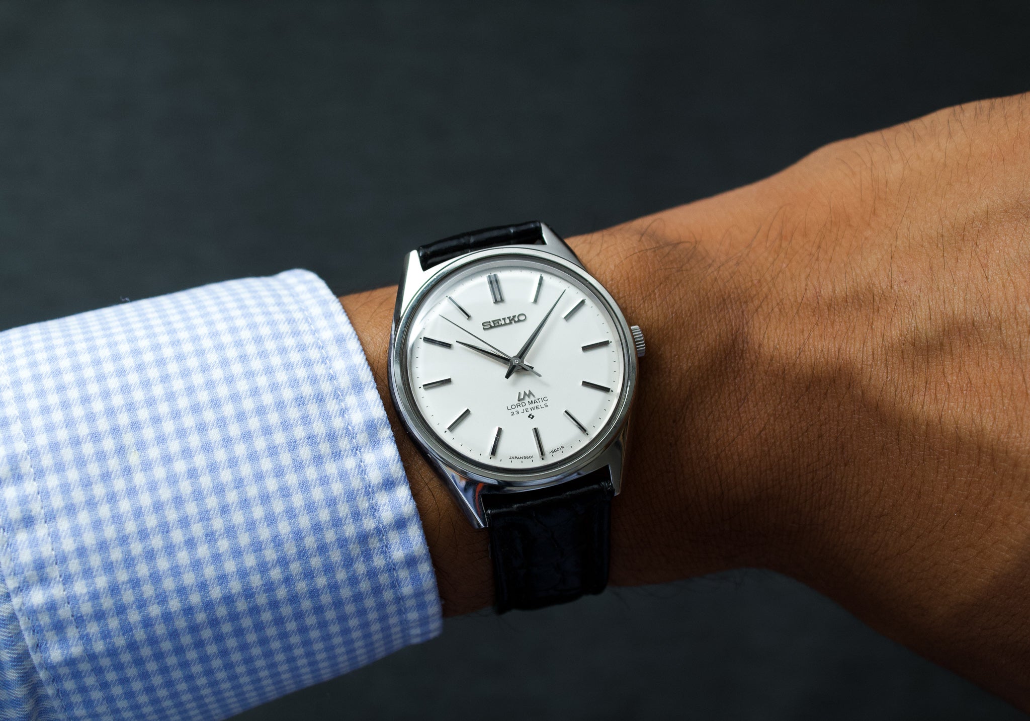 Serviced] 1970s Seiko Lord-Matic Pan Dial Men's Wrist Watch