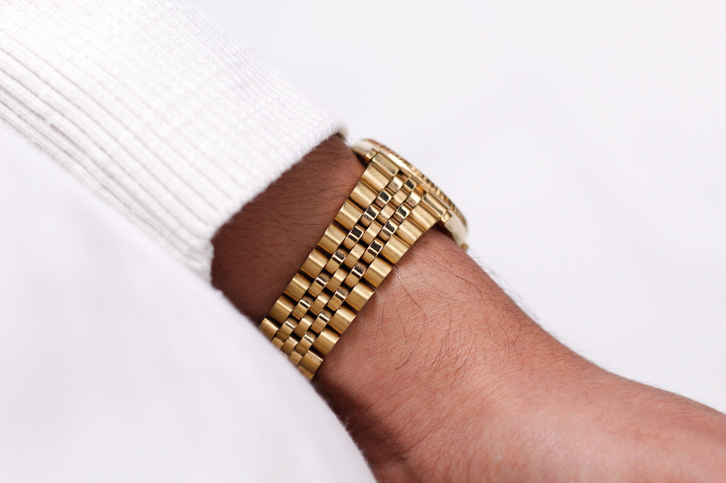 1998 Pulsar Quartz 'Baby Presidential' Black Sunburst Dial Men's Wrist-Watch