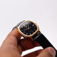 [Near Mint] 1980 Pulsar Quartz 'Octagon' Inky Black Dial Men's Wrist-Watch