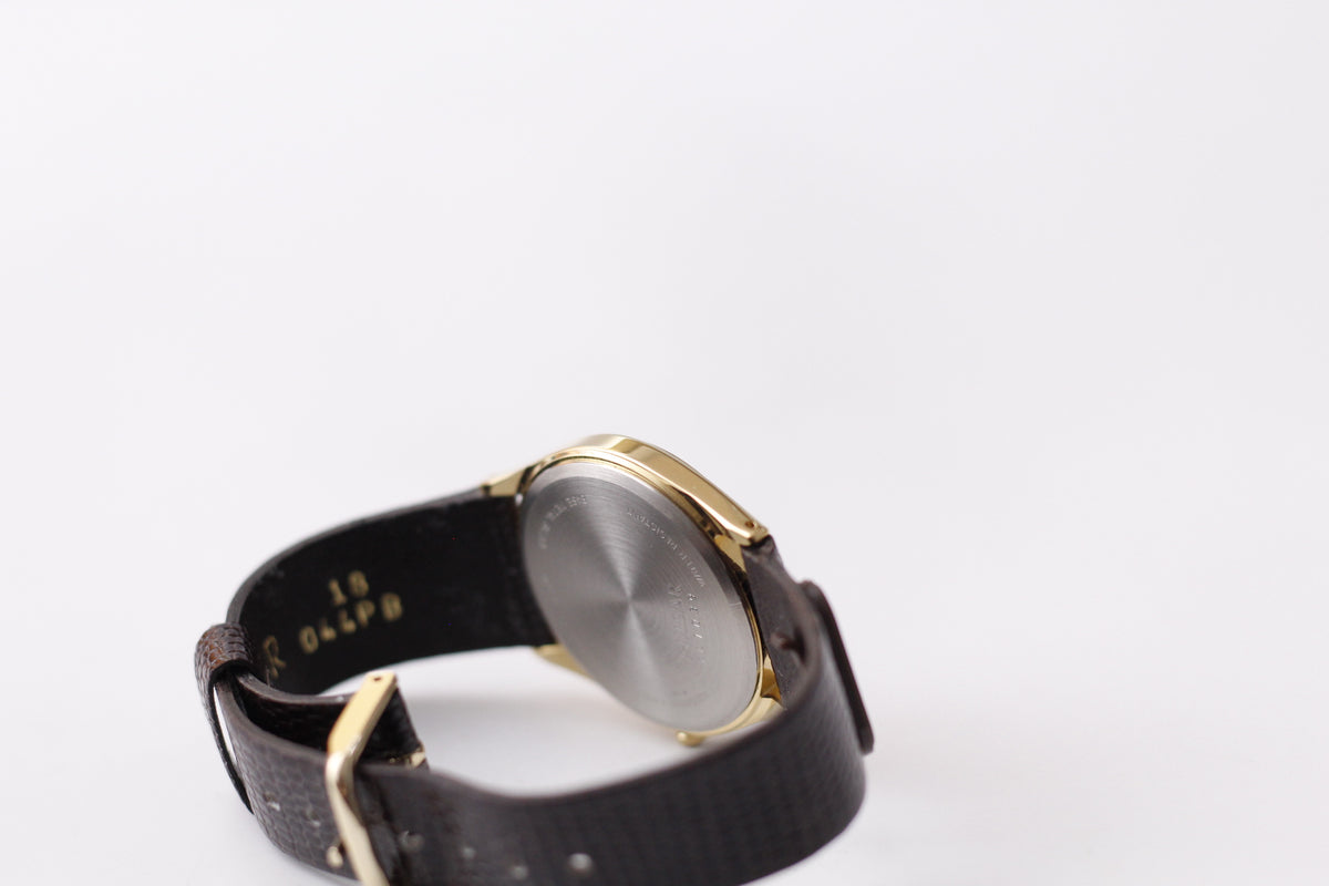 [Near Mint] 1997 Pulsar Quartz Golden Dial Men's Wrist-Watch W/Box
