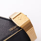 1985 Seiko Quartz Golden Tank Style Men's Wrist Watch W/Box