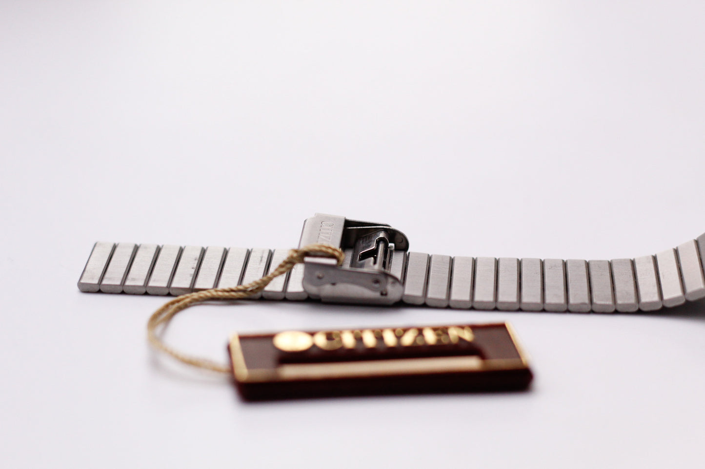 1995 Citizen Quartz Straight Grain Golden Dial Two Tone Men's Wrist-Watch