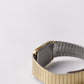1985 Seiko Quartz Golden Tank Style Men's Wrist Watch W/Box