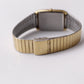 1985 Seiko Quartz Golden Tank Style Men's Wrist Watch W/Box