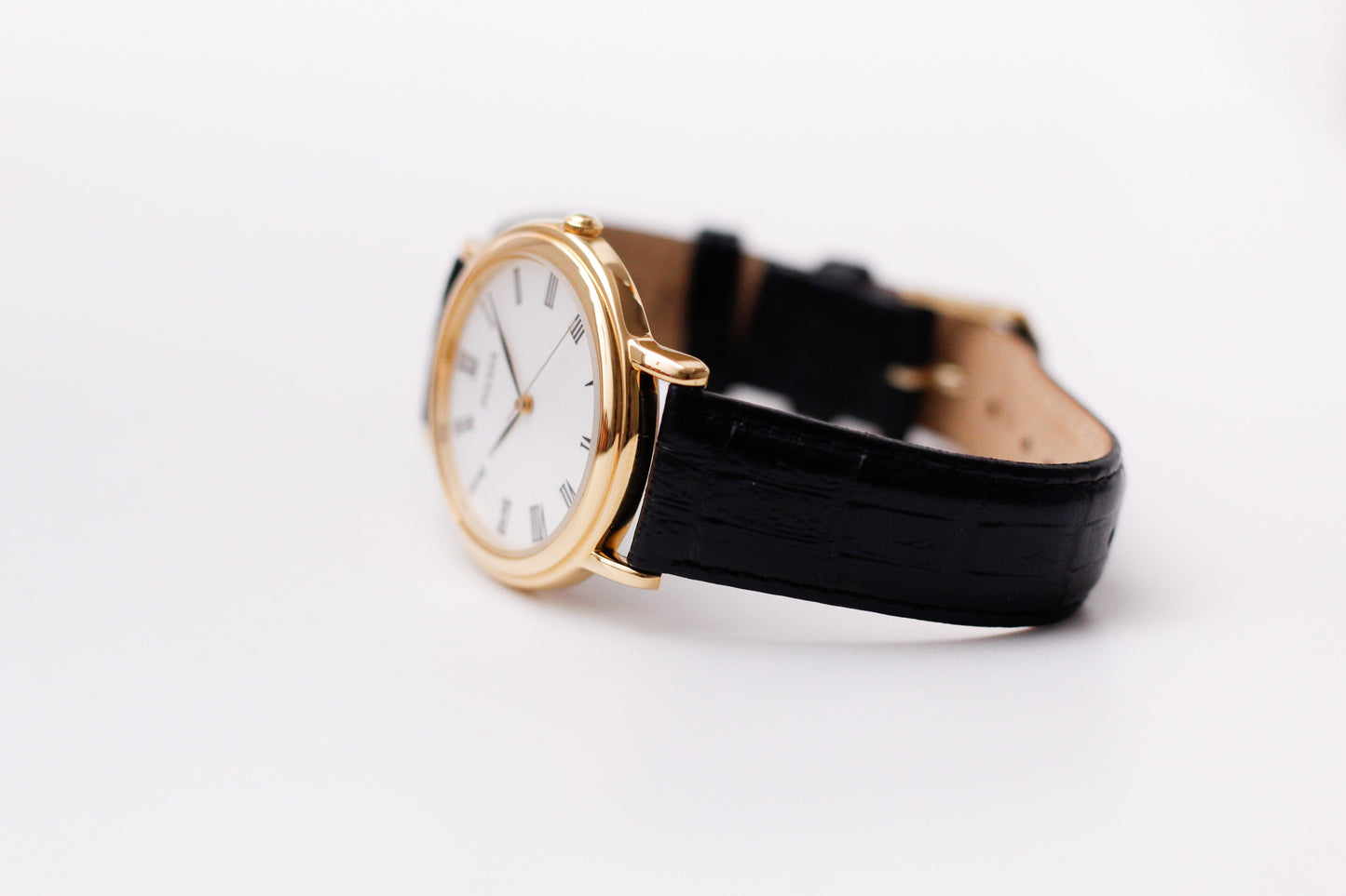 [New Old Stock] 2001 Pulsar Quartz Cream White Roman Numeral Dial Men's Wrist-Watch W/Box
