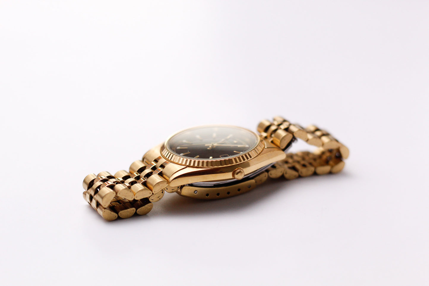 1998 Pulsar Quartz 'Baby Presidential' Black Sunburst Dial Men's Wrist-Watch