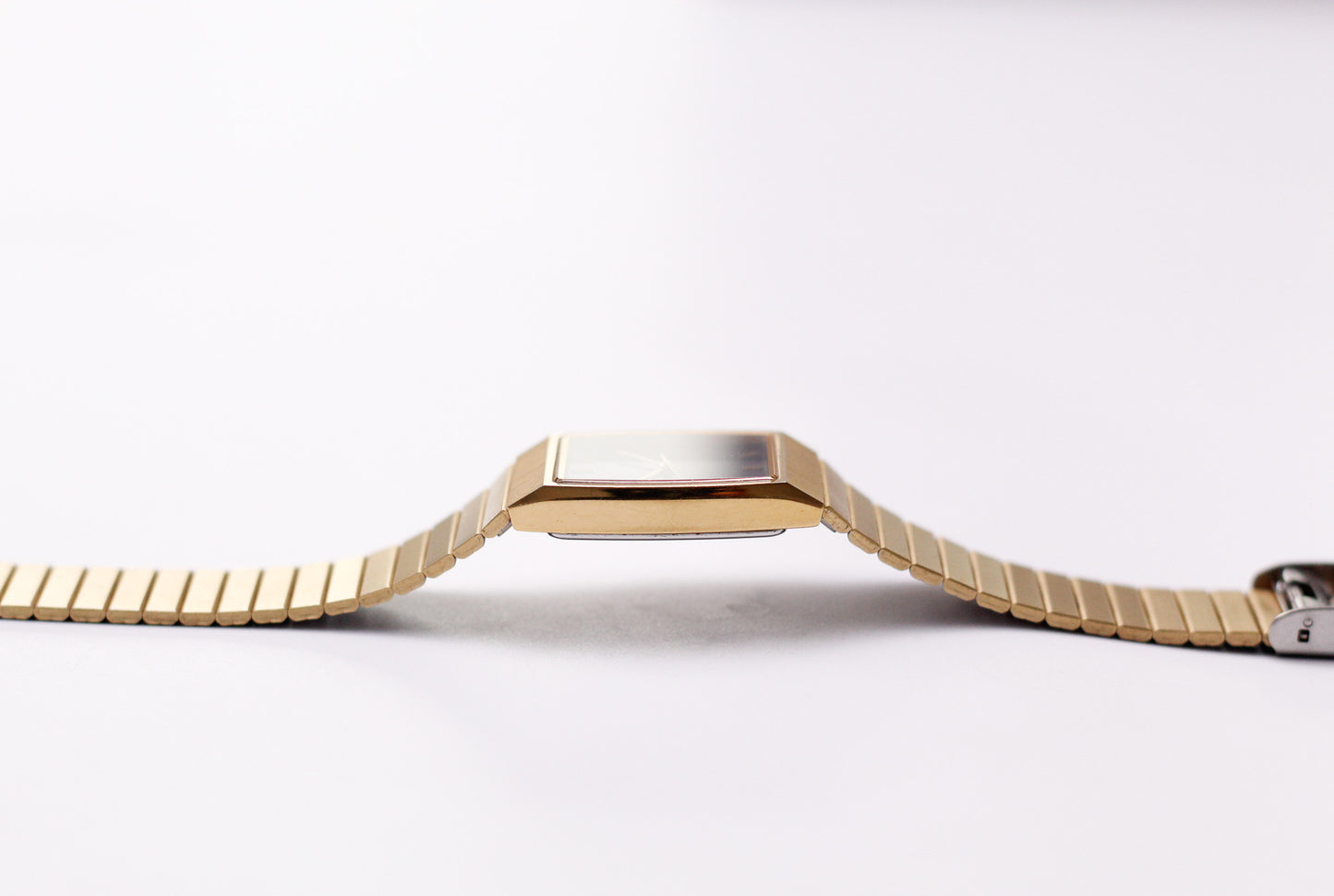 1988 Seiko Quartz Inky Black Dial Tank Men's Wrist-Watch