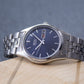 1998 Seiko Quartz Marine Blue Sunburst Grain Dial Men's Wrist-Watch