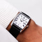 2002 Seiko Solar White Roman Dial Men's Wrist-Watch W/Box & Papers