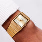 [Near Mint] 1995 Citizen CQ Quartz Two Tone Golden Dial Men's Wrist-Watch