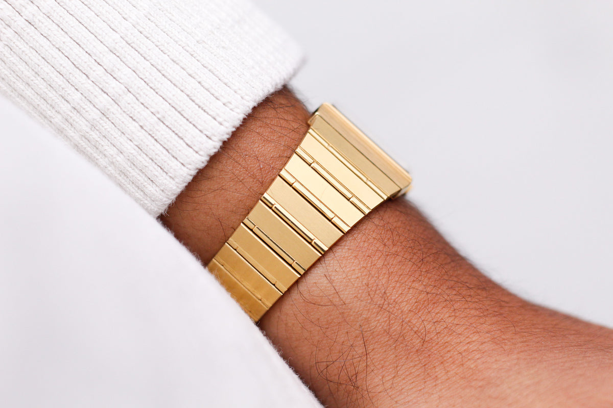 [Near Mint] 1995 Citizen CQ Quartz Two Tone Golden Dial Men's Wrist-Watch