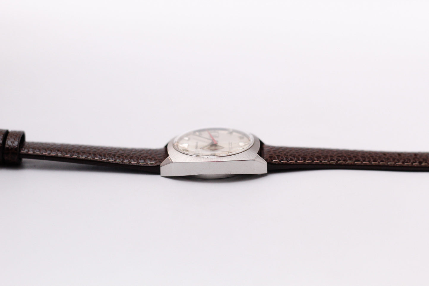 [Near Mint] 1960s Westclox Mechanical Alarm-Date Men's Wrist-Watch
