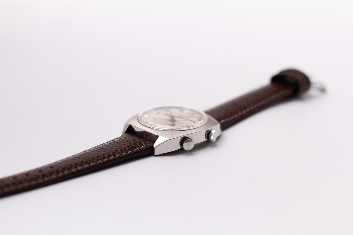 [Near Mint] 1960s Westclox Mechanical Alarm-Date Men's Wrist-Watch